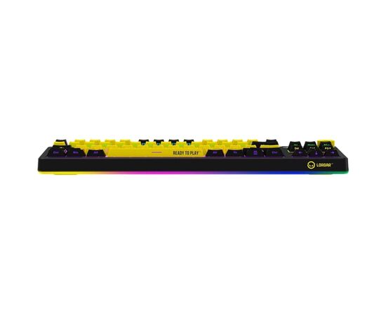 Клавиатура Lorgar KBP70TKLW Wireless TKL Mechanical Pro UA Black/Yellow (LRG-KBP70TKLW-YL-US), изображение 4 Клавиатура Lorgar KBP70TKLW Wireless TKL Mechanical Pro UA Black/Yellow (LRG-KBP70TKLW-YL-US), изображение 4