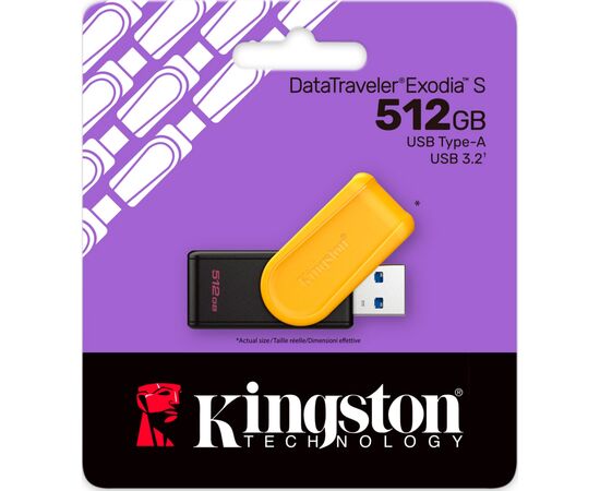 USB флеш накопитель Kingston 512GB DataTraveler Exodia S USB 3.2 (DTXS/512GB), изображение 3 USB флеш накопитель Kingston 512GB DataTraveler Exodia S USB 3.2 (DTXS/512GB), изображение 3