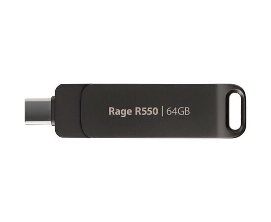 USB флеш накопичувач Patriot 64GB Rage R550 Matte Black USB/Type-C 3.2 (PE64GR550DSAD)