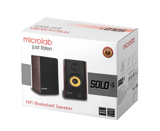 Акустическая система Microlab SOLO 4 60W Brown (SOLO-4BR), изображение 11 Акустическая система Microlab SOLO 4 60W Brown (SOLO-4BR), изображение 11
