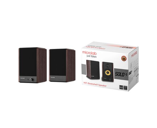 Акустическая система Microlab SOLO 4 60W Brown (SOLO-4BR), изображение 12 Акустическая система Microlab SOLO 4 60W Brown (SOLO-4BR), изображение 12