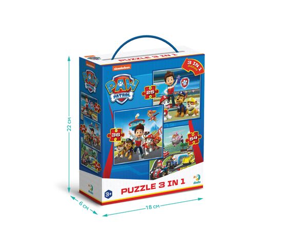 Пазл DoDo 3 в 1 Paw Patrol. Готовы к работе (200579), изображение 4 Пазл DoDo 3 в 1 Paw Patrol. Готовы к работе (200579), изображение 4