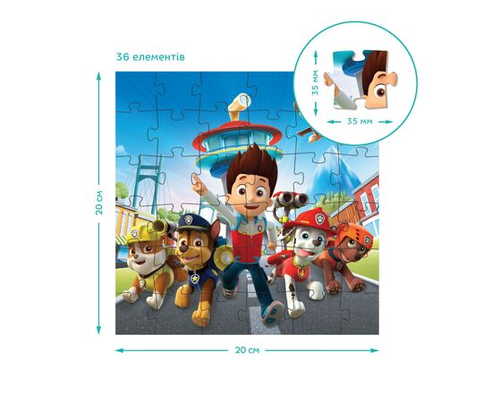 Пазл DoDo 3 в 1 Paw Patrol. Готовы к работе (200579), изображение 6 Пазл DoDo 3 в 1 Paw Patrol. Готовы к работе (200579), изображение 6
