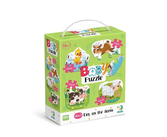 Пазл DoDo 4 в 1 Baby puzzle. День на ферме (300687) Пазл DoDo 4 в 1 Baby puzzle. День на ферме (300687)