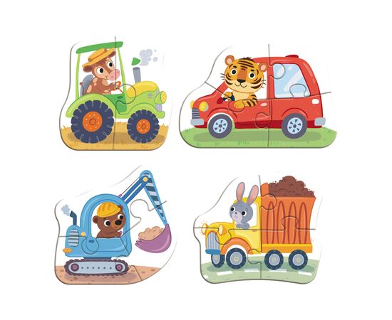 Пазл DoDo 4 в 1 Baby puzzle. Транспорт (300685), изображение 3 Пазл DoDo 4 в 1 Baby puzzle. Транспорт (300685), изображение 3