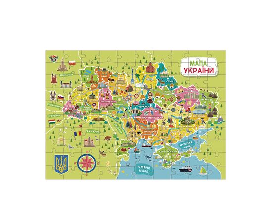 Пазл DoDo Мапа України (300706), зображення 3 Пазл DoDo Мапа України (300706), зображення 3