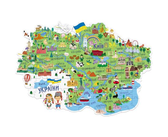 Пазл DoDo Мапа України (300267), зображення 2 Пазл DoDo Мапа України (300267), зображення 2