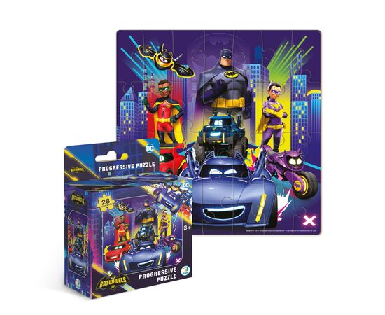 Пазл DoDo на 28 елементів Batwheels. Скликаю всіх бетмобілістів (200555), зображення 2 Пазл DoDo на 28 елементів Batwheels. Скликаю всіх бетмобілістів (200555), зображення 2