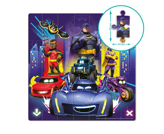 Пазл DoDo на 28 елементів Batwheels. Скликаю всіх бетмобілістів (200555), зображення 5 Пазл DoDo на 28 елементів Batwheels. Скликаю всіх бетмобілістів (200555), зображення 5