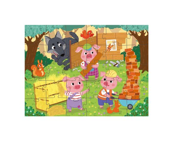 Пазл DoDo Троє поросят, 30 елементів (300695), зображення 3 Пазл DoDo Троє поросят, 30 елементів (300695), зображення 3