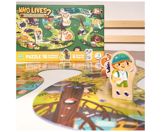 Пазл DoDo Хто живе в лісі? (300608), зображення 9 Пазл DoDo Хто живе в лісі? (300608), зображення 9