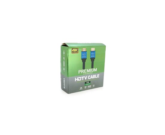 Кабель мультимедійний HDMI M to HDMI M 20.0m V2.0 4Kx2K black Merlion (YT-HDMI(M)/(M)4KV2.0-20m/19122), зображення 2