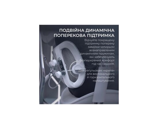 Офисное кресло Sihoo DORO S300 Mesh Light Grey (S300-M202), изображение 7 Офисное кресло Sihoo DORO S300 Mesh Light Grey (S300-M202), изображение 7