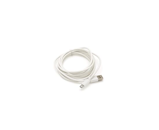 Дата кабель USB 2.0 AM to Micro 5P 2.0m white Voltronic (USB2AMMicW/05104)