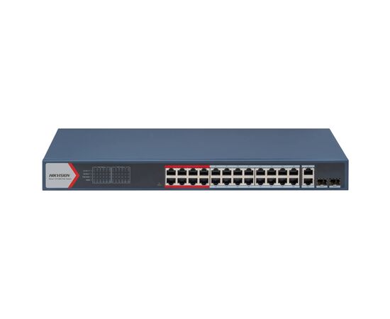 Комутатор мережевий Hikvision DS-3E1326P-EI(B)