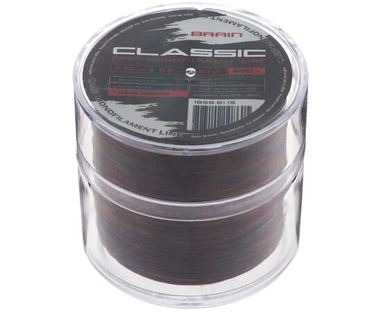 Леска Brain Classic Carp Line (dark brown) 600m 0.30mm 20lb 8.8kg (1858.81.15), изображение 2 Леска Brain Classic Carp Line (dark brown) 600m 0.30mm 20lb 8.8kg (1858.81.15), изображение 2