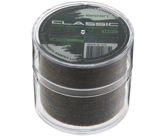 Леска Brain Classic Carp Line 3D (camo) 600m 0.35mm 25lb 10.7kg (1858.81.20), изображение 2