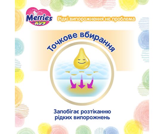 Подгузники Merries Трусики Super Jumbo M 6-11 кг 52 шт (4901301418579), изображение 11 Подгузники Merries Трусики Super Jumbo M 6-11 кг 52 шт (4901301418579), изображение 11