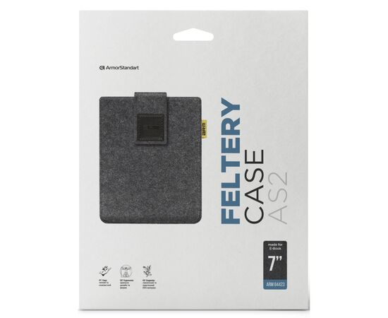 Чехол для электронной книги Armorstandart Feltery AS2 для E-Book 7 Black (ARM84423), изображение 2 Чехол для электронной книги Armorstandart Feltery AS2 для E-Book 7 Black (ARM84423), изображение 2
