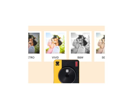 Камера моментальной печати Kodak Mini Shot 3 Retro Yellow (C300R), изображение 6 Камера моментальной печати Kodak Mini Shot 3 Retro Yellow (C300R), изображение 6