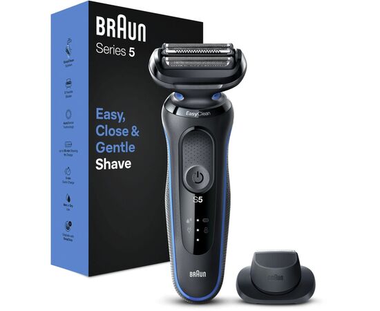 Електробритва Braun Series 5 51-B1200S BLUE, зображення 5 Електробритва Braun Series 5 51-B1200S BLUE, зображення 5