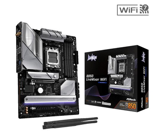 Материнская плата ASRock B850 LIVEMIXER WIFI, изображение 6 Материнская плата ASRock B850 LIVEMIXER WIFI, изображение 6