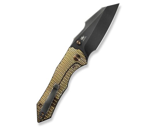 Нож Weknife High-Fin XL, Gold Titanium, Darkwash (WE24010-3), изображение 3 Нож Weknife High-Fin XL, Gold Titanium, Darkwash (WE24010-3), изображение 3