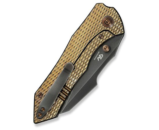 Нож Weknife High-Fin XL, Gold Titanium, Darkwash (WE24010-3), изображение 7 Нож Weknife High-Fin XL, Gold Titanium, Darkwash (WE24010-3), изображение 7