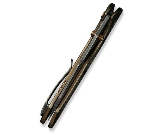 Нож Weknife High-Fin XL, Gold Titanium, Darkwash (WE24010-3), изображение 8 Нож Weknife High-Fin XL, Gold Titanium, Darkwash (WE24010-3), изображение 8