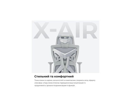 Кресло игровое Anda Seat X-Air Mega Size XL Mesh Gray (AD-WY-01-GGF), изображение 12 Кресло игровое Anda Seat X-Air Mega Size XL Mesh Gray (AD-WY-01-GGF), изображение 12
