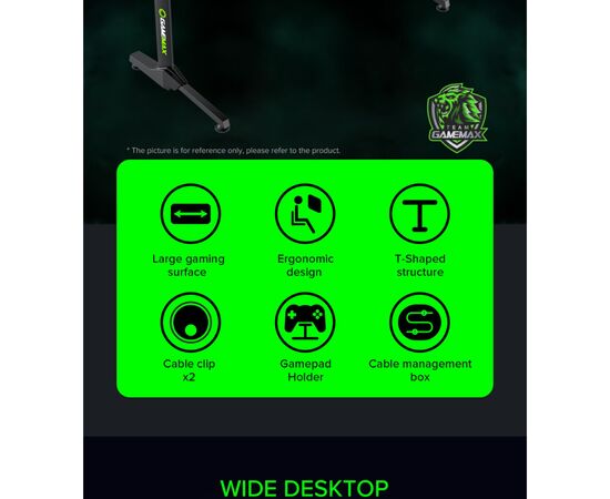 Компьютерный стол Gamemax D140 Carbon, изображение 10 Компьютерный стол Gamemax D140 Carbon, изображение 10