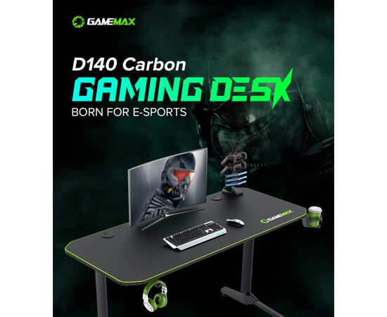 Компьютерный стол Gamemax D140 Carbon, изображение 9 Компьютерный стол Gamemax D140 Carbon, изображение 9