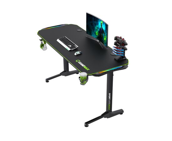 Компьютерный стол Gamemax D140 Carbon-RGB, изображение 4 Компьютерный стол Gamemax D140 Carbon-RGB, изображение 4