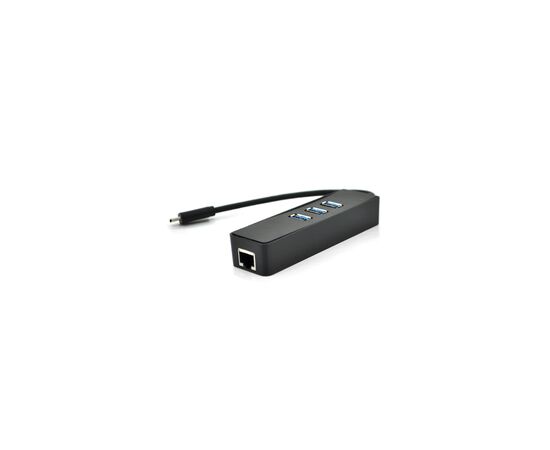 Концентратор Voltronic USB-C to 3xUSB 3.0 + RJ45 1000Mbps black (YT-TCA3H3+Et-W), изображение 4 Концентратор Voltronic USB-C to 3xUSB 3.0 + RJ45 1000Mbps black (YT-TCA3H3+Et-W), изображение 4