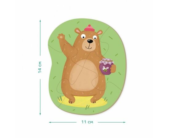 Пазл DoDo 2-3-4 элементы Лесные животные (300195), изображение 3 Пазл DoDo 2-3-4 элементы Лесные животные (300195), изображение 3