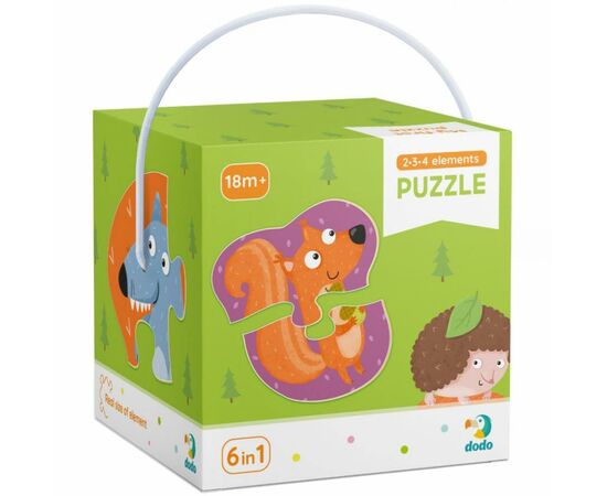 Пазл DoDo 2-3-4 элементы Лесные животные (300195) Пазл DoDo 2-3-4 элементы Лесные животные (300195)