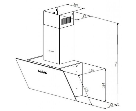 Вытяжка кухонная Pyramida NRX1-60 IV, изображение 6 Вытяжка кухонная Pyramida NRX1-60 IV, изображение 6
