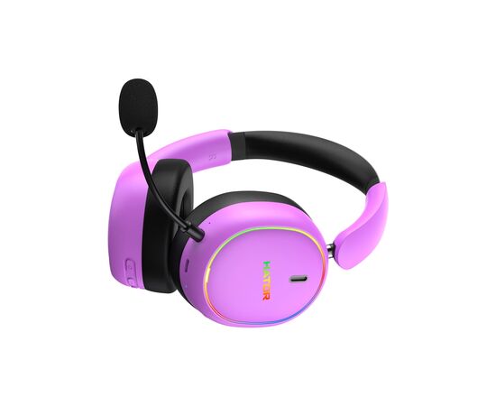 Наушники Hator Phoenix 2 Wireless Hi-Res SyncHUB Cyber Violet (ESH42), изображение 4 Наушники Hator Phoenix 2 Wireless Hi-Res SyncHUB Cyber Violet (ESH42), изображение 4