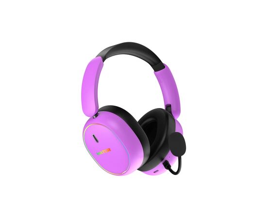 Наушники Hator Phoenix 2 Wireless Hi-Res SyncHUB Cyber Violet (ESH42), изображение 5 Наушники Hator Phoenix 2 Wireless Hi-Res SyncHUB Cyber Violet (ESH42), изображение 5