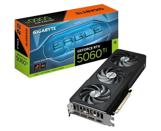 Видеокарта GIGABYTE GeForce RTX5060Ti 16Gb EAGLE MAX OC (GV-N506TEAGLEMAX OC-16GD), изображение 10 Видеокарта GIGABYTE GeForce RTX5060Ti 16Gb EAGLE MAX OC (GV-N506TEAGLEMAX OC-16GD), изображение 10