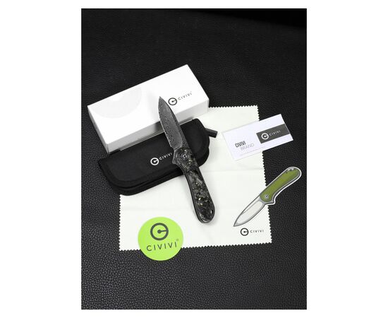 Нож Civivi Elementum, Damascus, Carbon Fiber (C907C-DS1), изображение 9 Нож Civivi Elementum, Damascus, Carbon Fiber (C907C-DS1), изображение 9