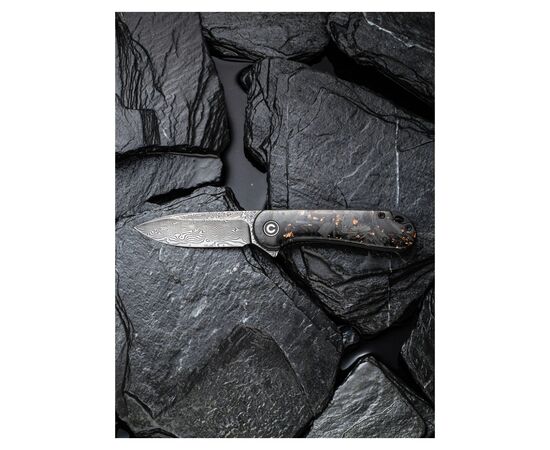 Нож Civivi Elementum, Damascus, Carbon Fiber (C907C-DS3), изображение 8 Нож Civivi Elementum, Damascus, Carbon Fiber (C907C-DS3), изображение 8