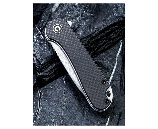 Нож Civivi Elementum, Damascus, Carbon Fiber/G10 (C907DS), изображение 10 Нож Civivi Elementum, Damascus, Carbon Fiber/G10 (C907DS), изображение 10