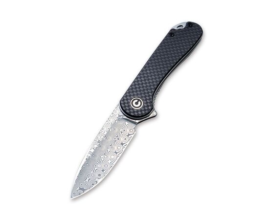 Нож Civivi Elementum, Damascus, Carbon Fiber/G10 (C907DS), изображение 2 Нож Civivi Elementum, Damascus, Carbon Fiber/G10 (C907DS), изображение 2