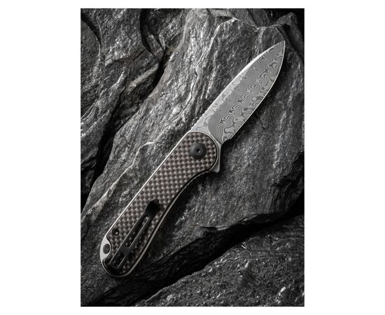 Нож Civivi Elementum, Damascus, Carbon Fiber/G10 (C907DS), изображение 3 Нож Civivi Elementum, Damascus, Carbon Fiber/G10 (C907DS), изображение 3