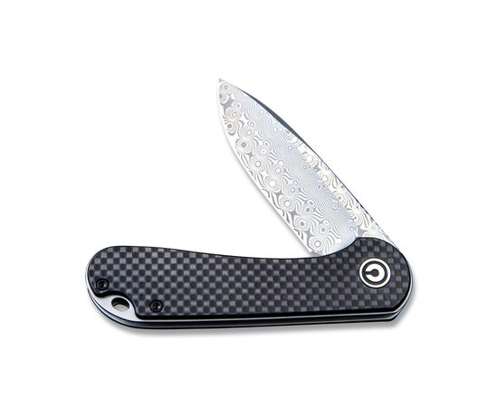 Нож Civivi Elementum, Damascus, Carbon Fiber/G10 (C907DS), изображение 4 Нож Civivi Elementum, Damascus, Carbon Fiber/G10 (C907DS), изображение 4
