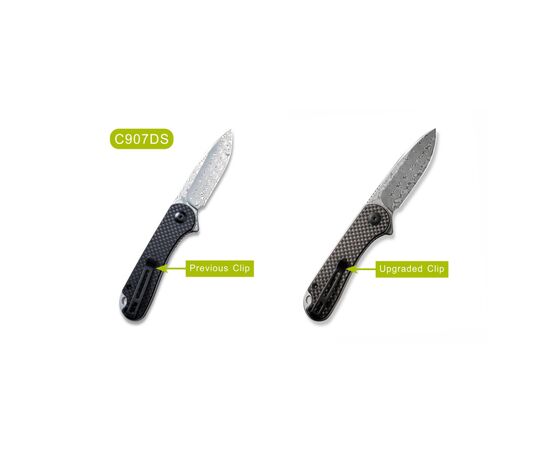 Нож Civivi Elementum, Damascus, Carbon Fiber/G10 (C907DS), изображение 7 Нож Civivi Elementum, Damascus, Carbon Fiber/G10 (C907DS), изображение 7