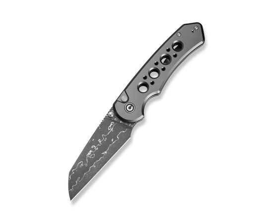 Нож Civivi Pragma Prime, Damascus, сірий алюміній (C24067-DS1), изображение 2 Нож Civivi Pragma Prime, Damascus, сірий алюміній (C24067-DS1), изображение 2