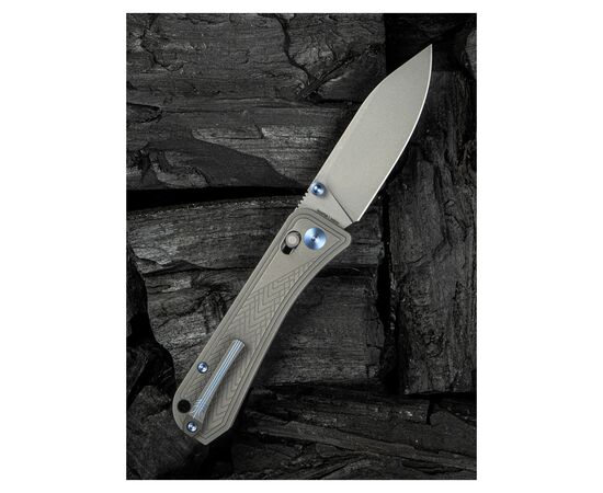 Нож Weknife Bougie Banter, Stonewash, титан (WE24009-2), изображение 9 Нож Weknife Bougie Banter, Stonewash, титан (WE24009-2), изображение 9
