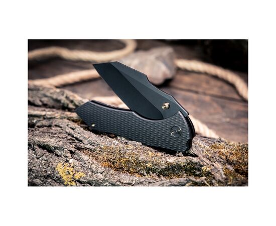 Нож Weknife High-Fin XL, Darkwash, чорний титан (WE24010-1), изображение 10 Нож Weknife High-Fin XL, Darkwash, чорний титан (WE24010-1), изображение 10